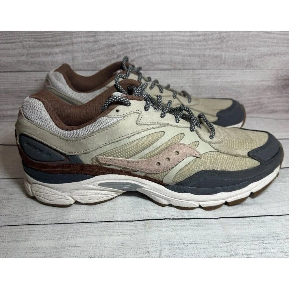 Saucony SNEAKERS PROGRID Ommi  9 S70807-1 TAN GRAY BROWN  Men’s Size 12